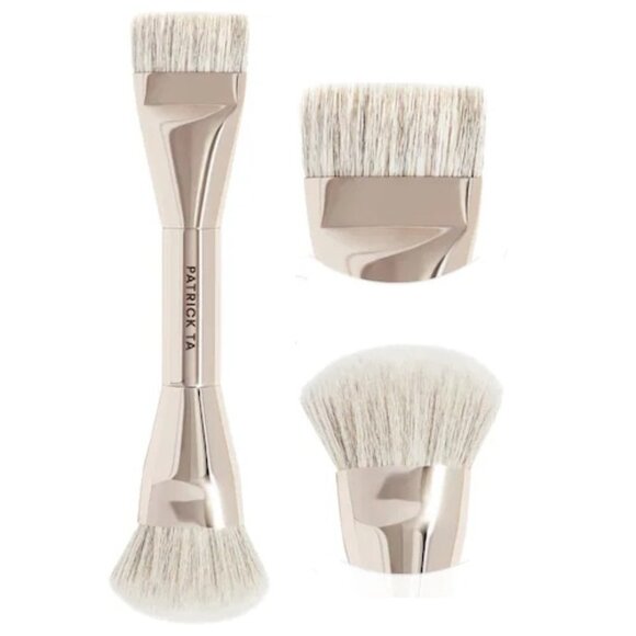 ✅ Patrick Ta ~ Dual Ended Foundation Brush ~ Award Winner ✨ New in Box - Picture 1 of 4